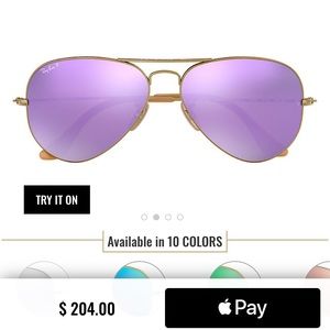 PURPLE REFLECTIVE RAYBANS